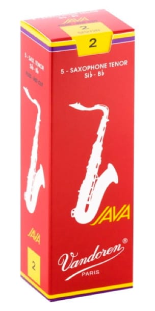 Boite de 5 anches VANDOREN série JAVA RED pour SAXOPHONE TENOR force 2