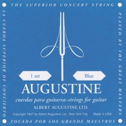 JEU de Cordes pour Guitare AUGUSTINE bleu tirant fort