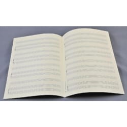 Papier à Musique - Spécial CHANT (ou INSTRUMENT) et PIANO - Format Raisin