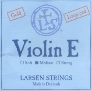 Corde Larsen de Mi Gold avec boucle Violon Synthetic / Fiber Core Medium