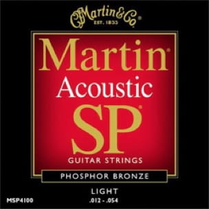 JEU de Cordes pour Guitare MARTIN FOLK Bronze light - 12-54