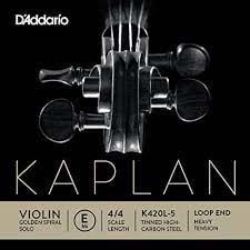Corde seule : Mi Violon KAPLAN GOLDEN SPIRAL Solo à boucle - Tirant FORT