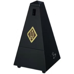 Métronome WITTNER : en BOIS NOIR MAT - Sans sonnerie