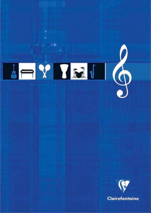 Bloc Musique CLAIREFONTAINE - 12 portées - Papeterie Musicale - Papier