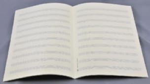 Papier à Musique - 10 portées - Format A4 - Papier à Musique - Papier