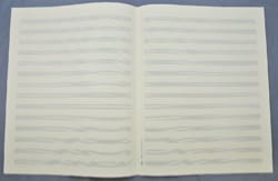 Papier à Musique - 14 portées - Format Jésus - Papier à Musique 