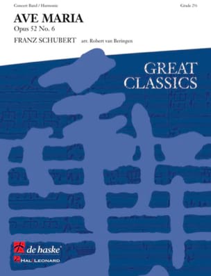 Ave Maria SCHUBERT Partition ENSEMBLES, BANDS