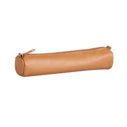 Petite trousse en CUIR MARRON - CLAIREFONTAINE - AGE BAG