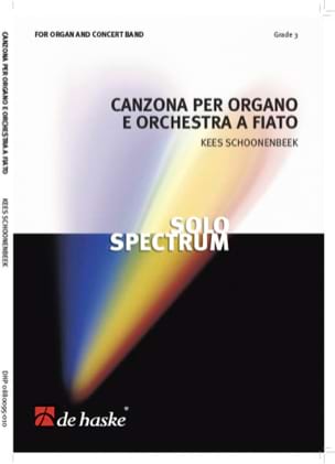 Canzona per Organo e Orchestra a Fiato - Schoonenbeek Kees - Partition