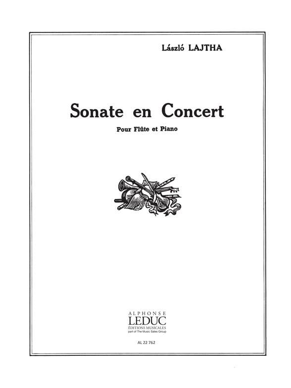Sonate en concert op. 64 - Flûte piano - Laszlo Lajtha - Partition