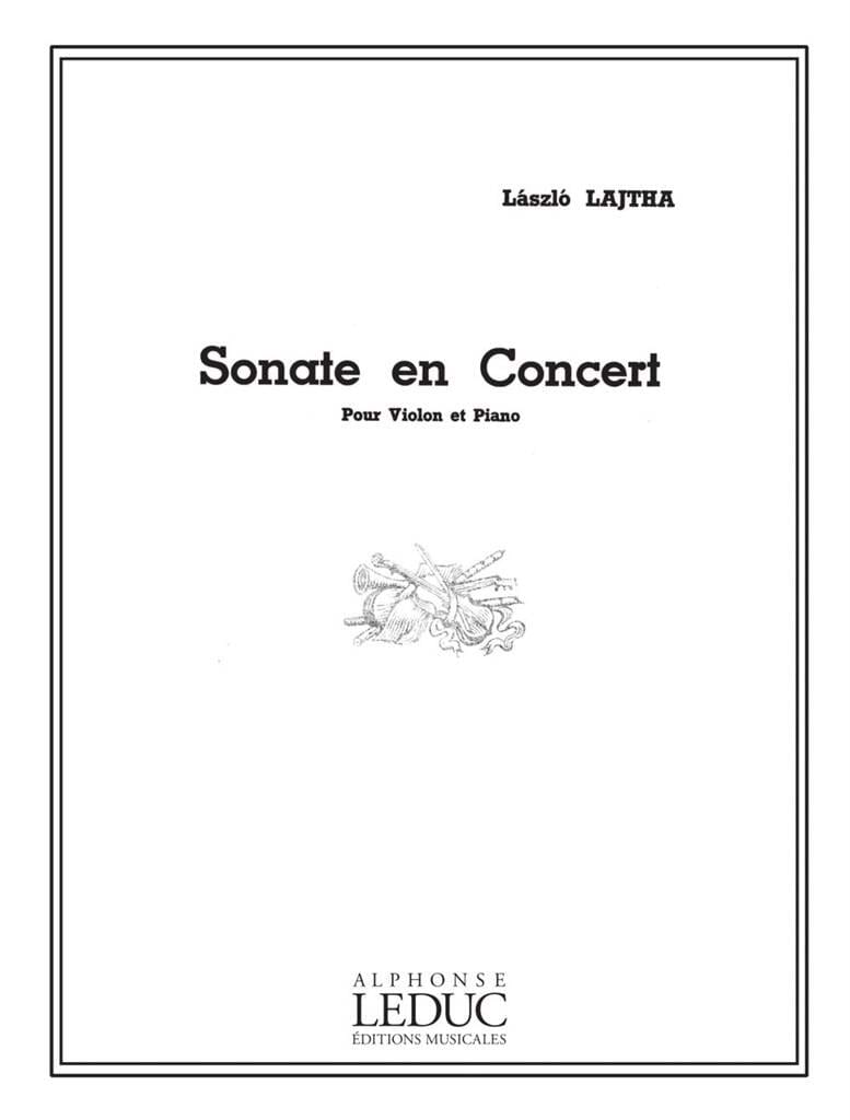 Sonate en concert op. 68 Laszlo Lajtha Partition Violon