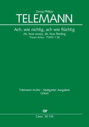 Trauer-Actus - Partitur TELEMANN Partition Grand format
