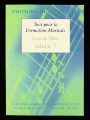 Tout pour la formation musicale Volume 7 Partition Solfèges
