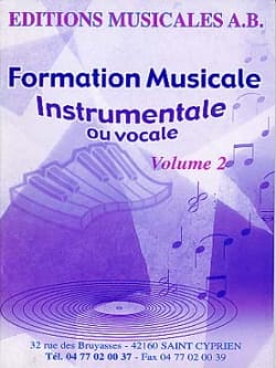 FM instrumentale ou vocale, Volume 2 AB Partition Solfèges