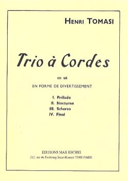 Trio à cordes en ut TOMASI Partition Trios