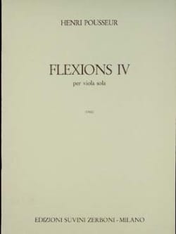Flexions 4 1980 Henri Pousseur Partition Alto