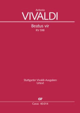 Parcourir les pages de Beatus Vir RV 598 - VIVALDI - Partition - Grand format