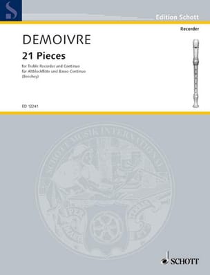 21 Pieces - Flûte à bec Daniel Demoivre Partition Flûte à bec