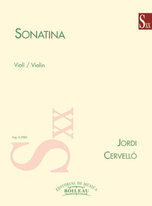 Parcourir les pages de Sonatina - Violon seul - Jordi Cervello - Partition - Violon