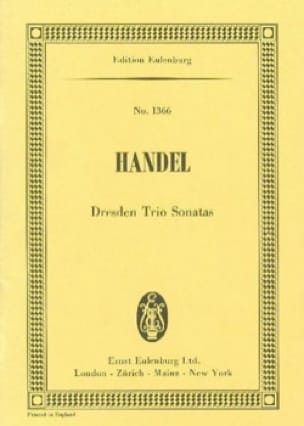 Dresdner Triosonaten HAENDEL Partition Petit format