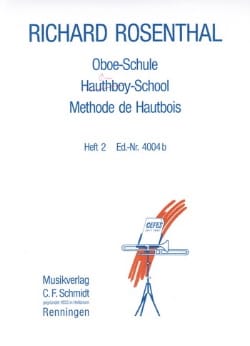 Méthode de hautbois - Volume 2 Richard Rosenthal Partition Hautbois
