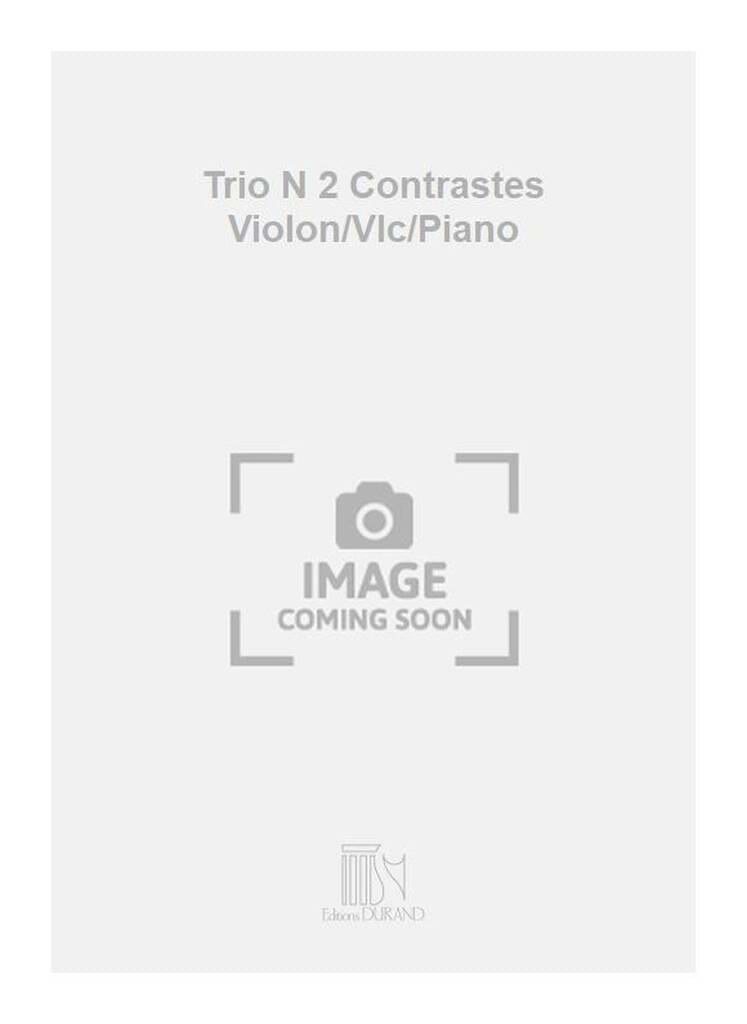 Trio n° 2 Les contrastes - Parties Nicolas Bacri Partition Trios