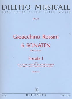 Sonate n° 1 G-Dur - Partitur ROSSINI Partition Grand format