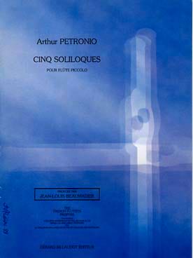 Cinq soliloques Arthur Petronio Partition Flûte traversière
