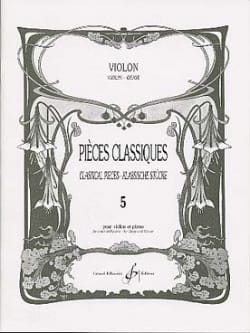 Pièces Classiques Volume 5 - Violon Patrice Sciortino Partition Violon