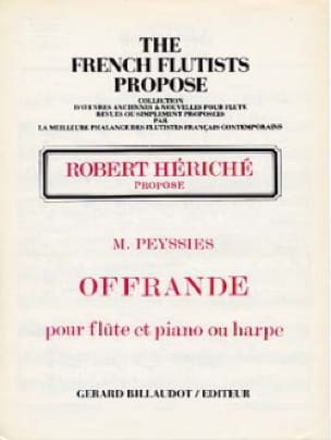 Offrande Marcel Peyssies Partition Flûte traversière