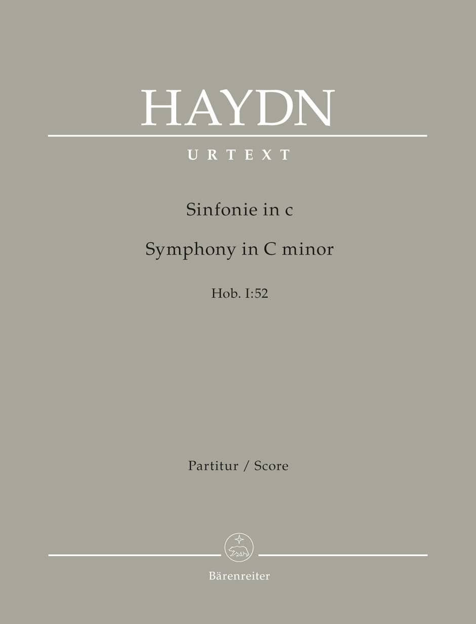Symphonie n° 52 - Score Joseph Haydn Partition Grand format
