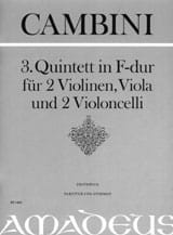 Quintett Nr. 3 in F-Dur - Partitur + Stimmen - Giuseppe Maria Cambini