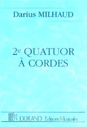 Quatuor à cordes n° 2 - Conducteur MILHAUD Partition Grand format