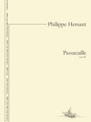 Passacaille Philippe Hersant Partition Alto