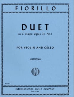 Duet in C major op. 31 n° 1 Frederigo Fiorillo Partition Duos
