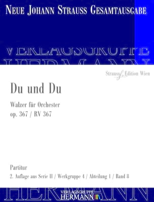 Johann (Fils) Strauss - Du und Du op. 367 RV 367 - Partition - di-arezzo.fr
