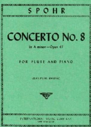 Concerto N°8 En la Min. Op.47 - Spohr - Partition - Flûte traversière