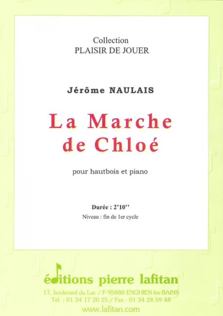 La Marche de Chloé - Hautbois Jérôme Naulais Partition
