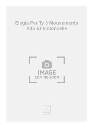 Elegia per Ty Giacinto Scelsi Partition Duos