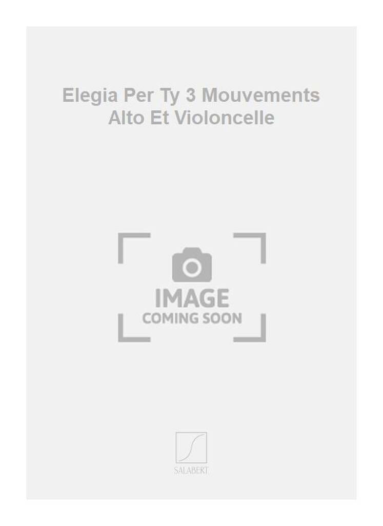 Elegia per Ty Giacinto Scelsi Partition Duos
