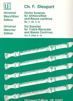 6 Sonaten für Altblockflöte u. Bc - Bd. 2 - Charles François Dieupart