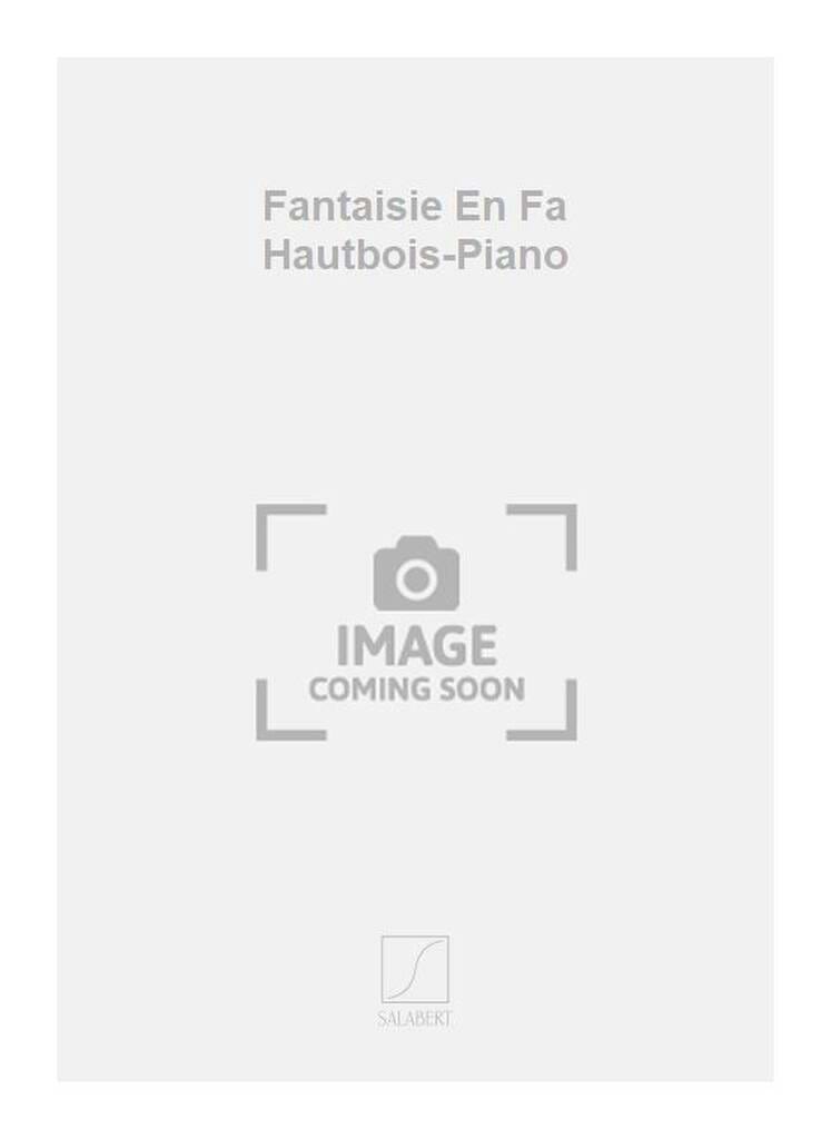 Fantaisie en Fa - Hautbois René Challan Partition Hautbois