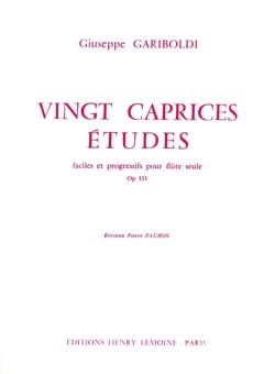 20 Caprices-Etudes op. 333 GARIBOLDI Partition Flûte traversière