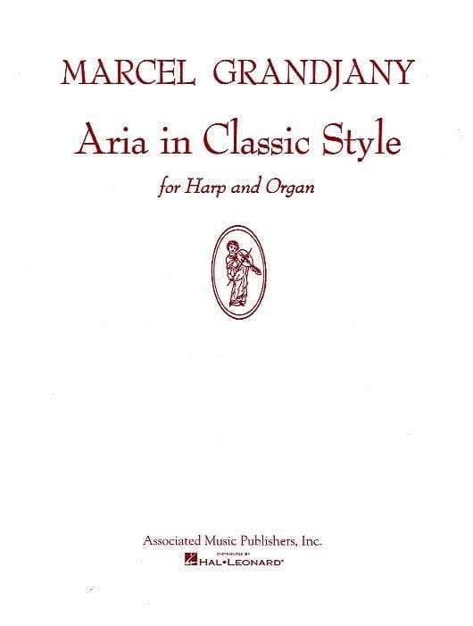 Aria In Classic Style Marcel Grandjany Partition