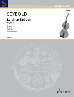 Leichte Etüden - Alto Arthur Seybold Partition Alto
