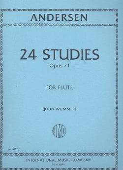 24 Studies op. 21 ANDERSEN Partition Flûte traversière