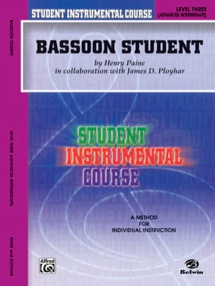 Bassoon Student Instrumental Level Three Henry Paine Partition Basson