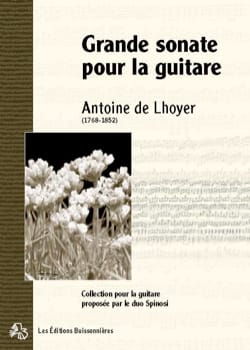 Grande sonate pour la guitare opus 12 - Antoine de Lhoyer - Partition