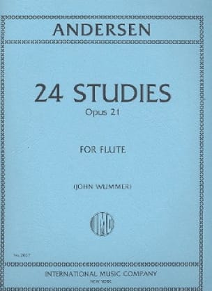 24 Studies op. 21 - ANDERSEN - Partition - Flûte traversière