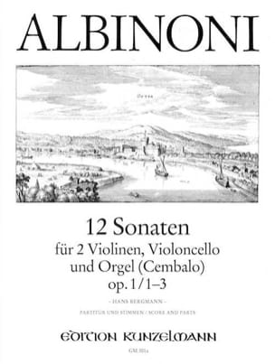 12 Sonates Volume 1 - Opus 1 N°1-3 ALBINONI Partition Quatuors